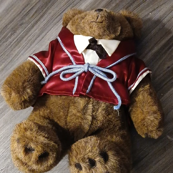 Gund Brown Teddy Bear with Red Satin Outfit - Picture 2 of 6